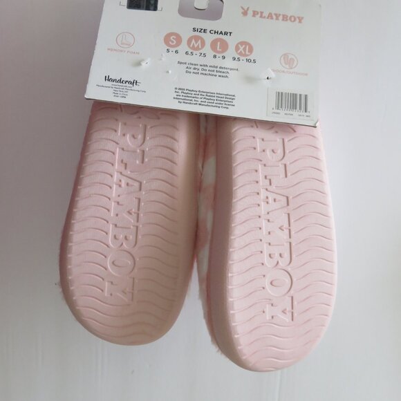 Playboy House-shoes Memory Foam Indoor/Outdoor Slippers size M 6.5 - 7.5 - Picture 5 of 7